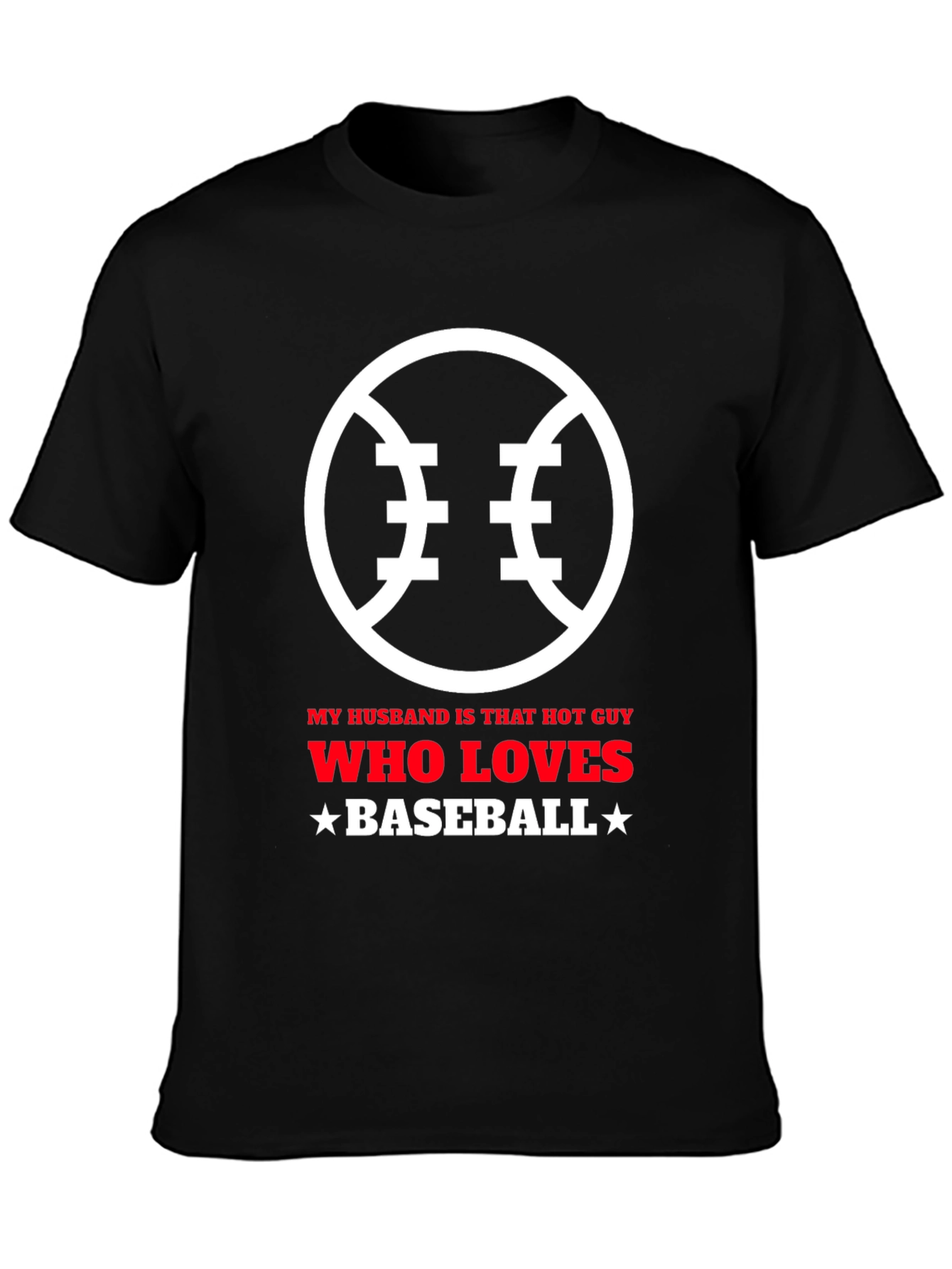 Baseball Lover Husband Graphic T-Shirt