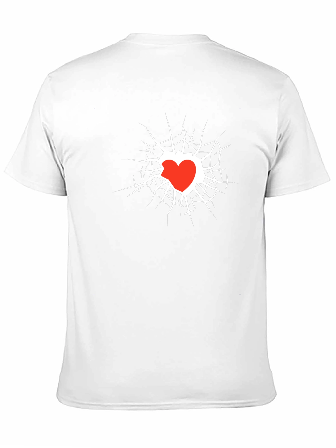 Broken Heart Graphic Black Tee