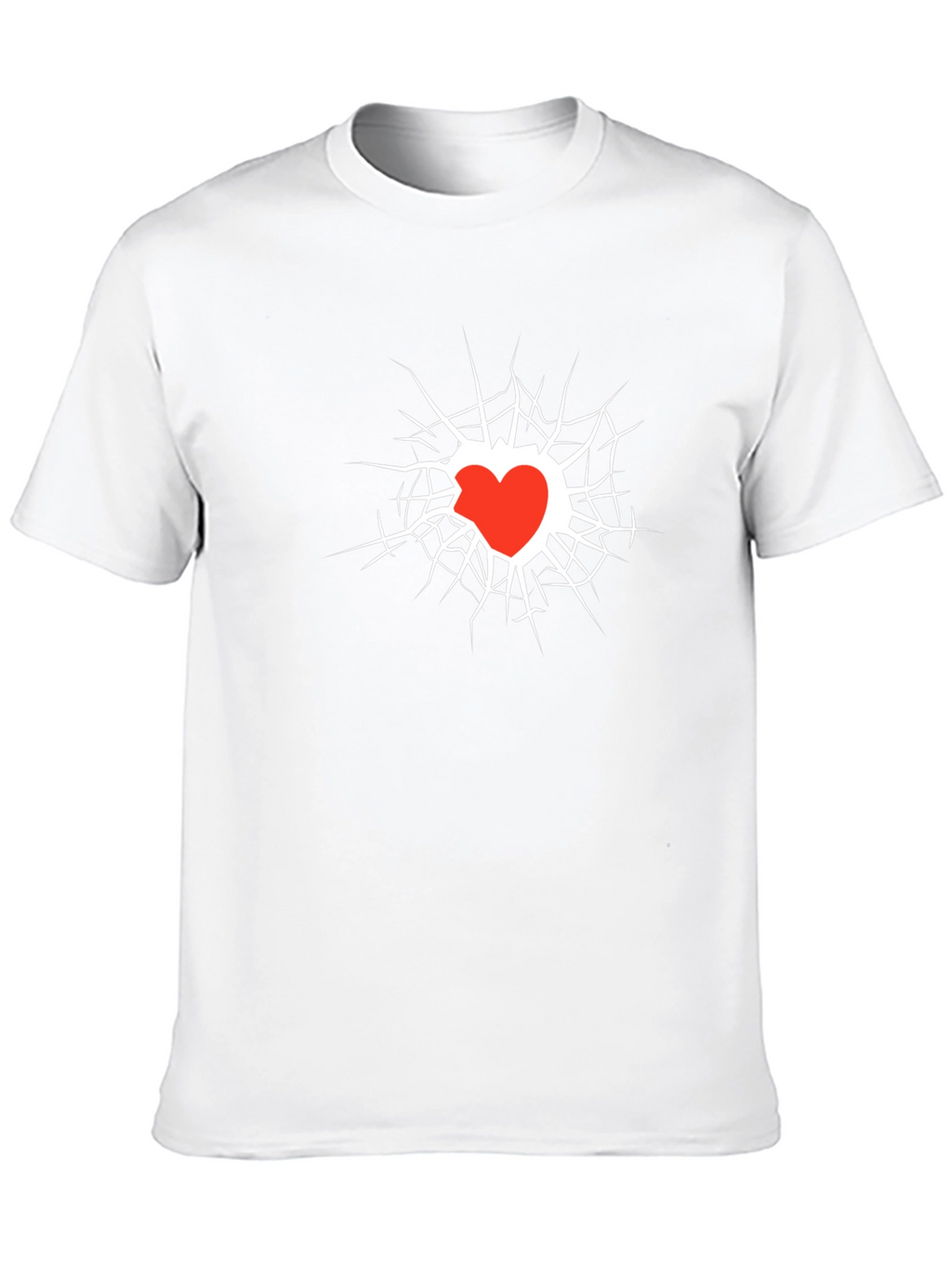 Broken Heart Graphic Black Tee