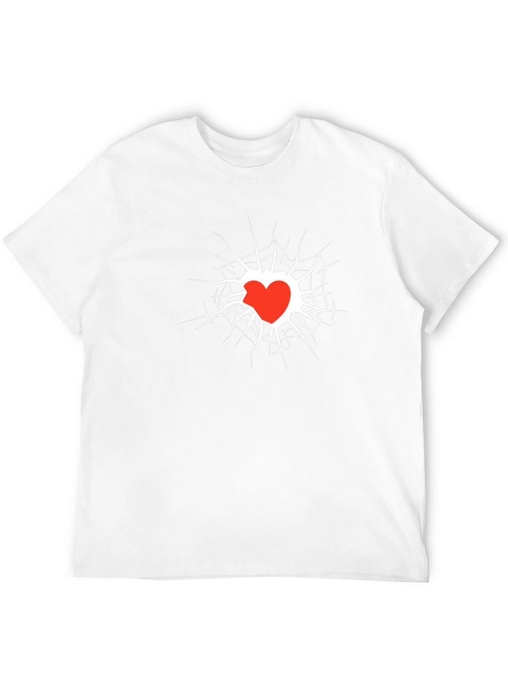 Broken Heart Graphic Black Tee