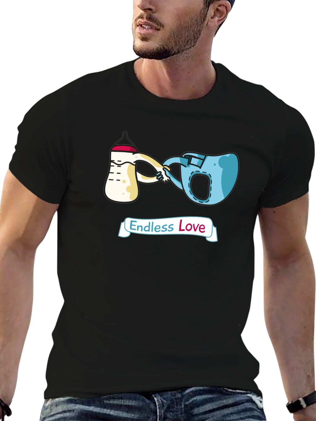 Endless Love T-Shirt Cartoon Graphic Tee