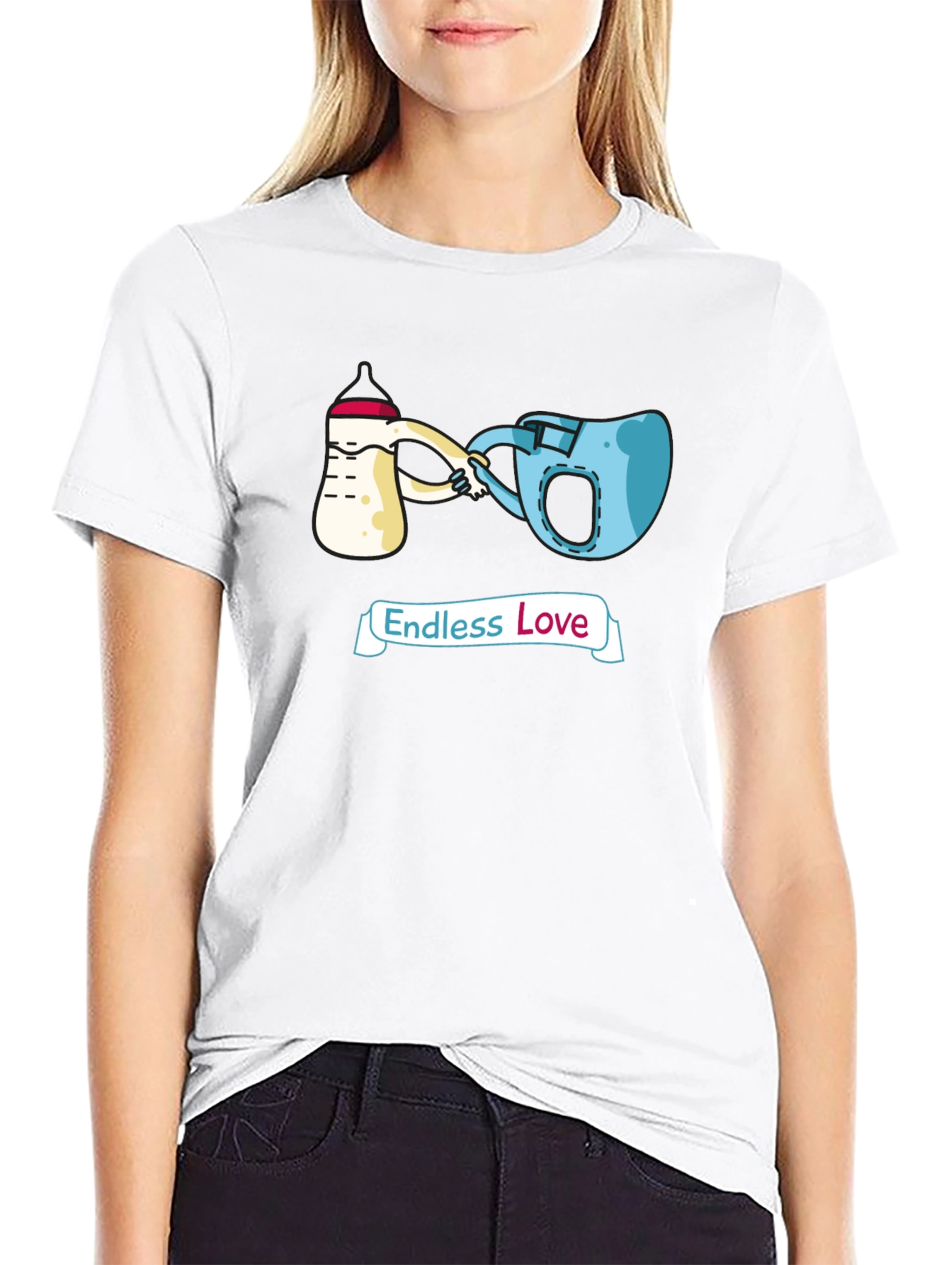Endless Love T-Shirt Cartoon Graphic Tee