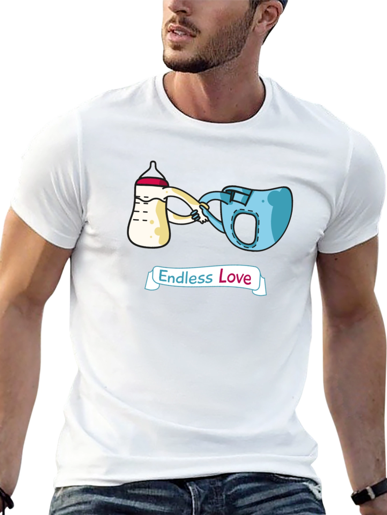 Endless Love T-Shirt Cartoon Graphic Tee