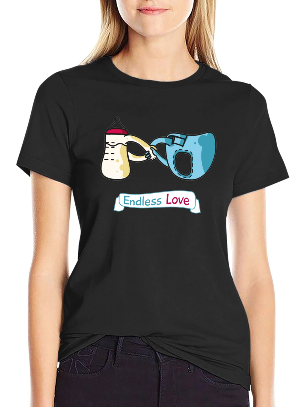Endless Love T-Shirt Cartoon Graphic Tee
