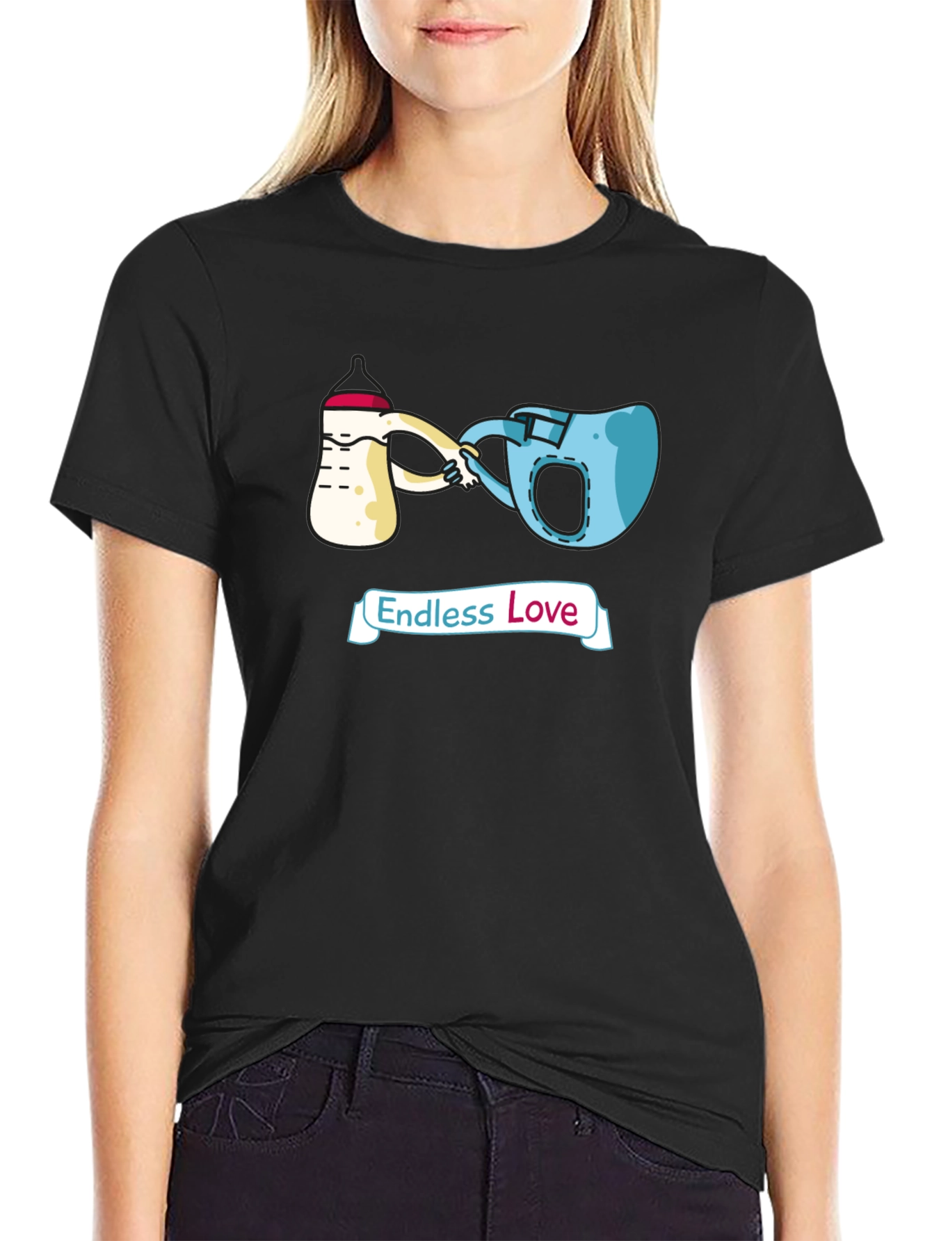 Endless Love T-Shirt Cartoon Graphic Tee