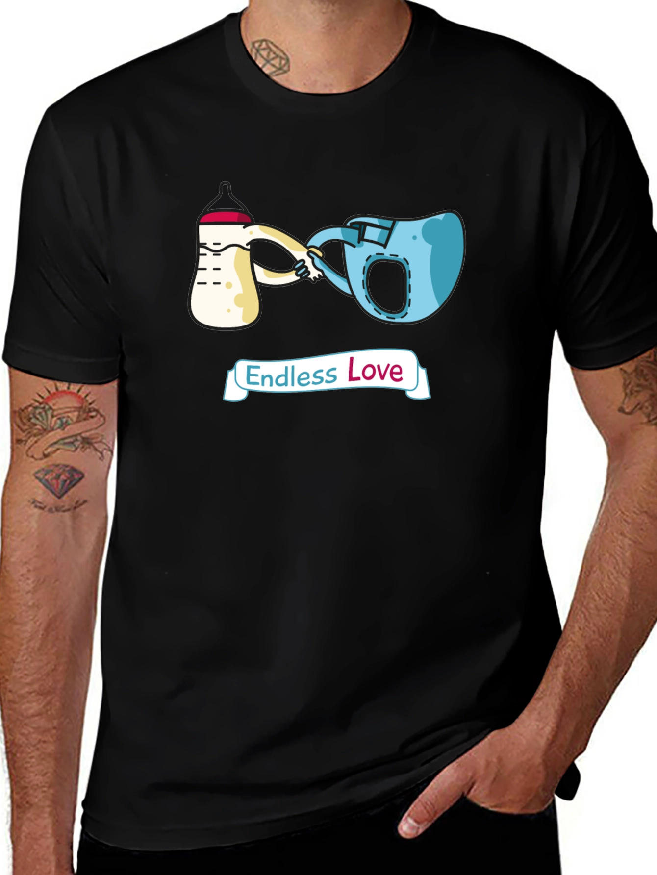 Endless Love T-Shirt Cartoon Graphic Tee