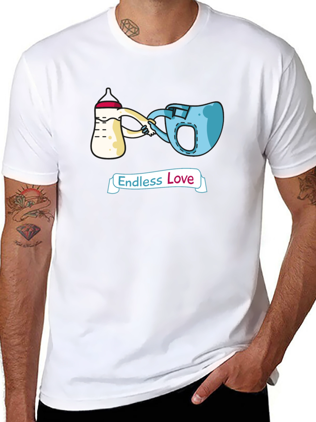 Endless Love T-Shirt Cartoon Graphic Tee