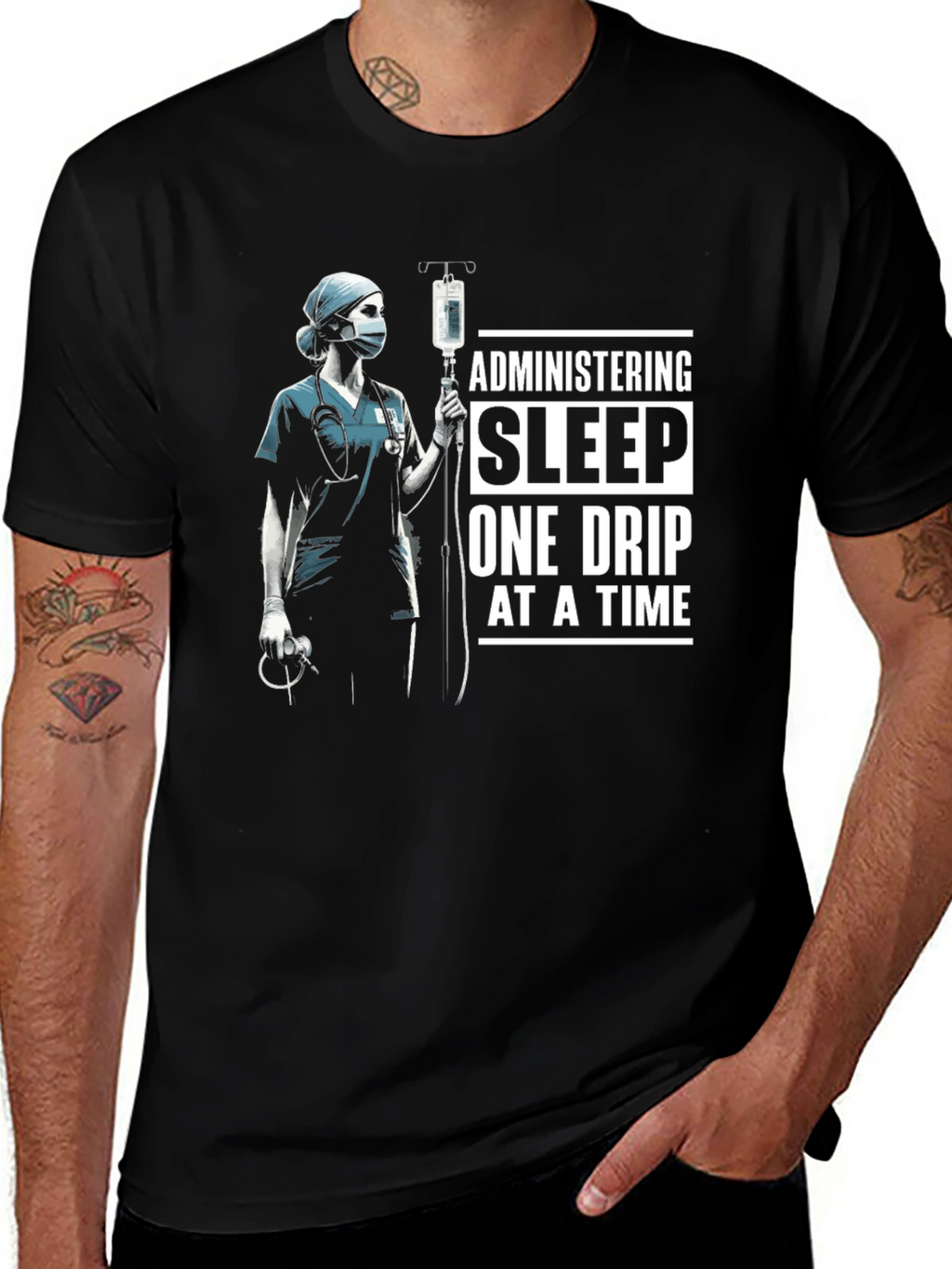 Administering Sleep T-Shirt - Nurse Medical Tee