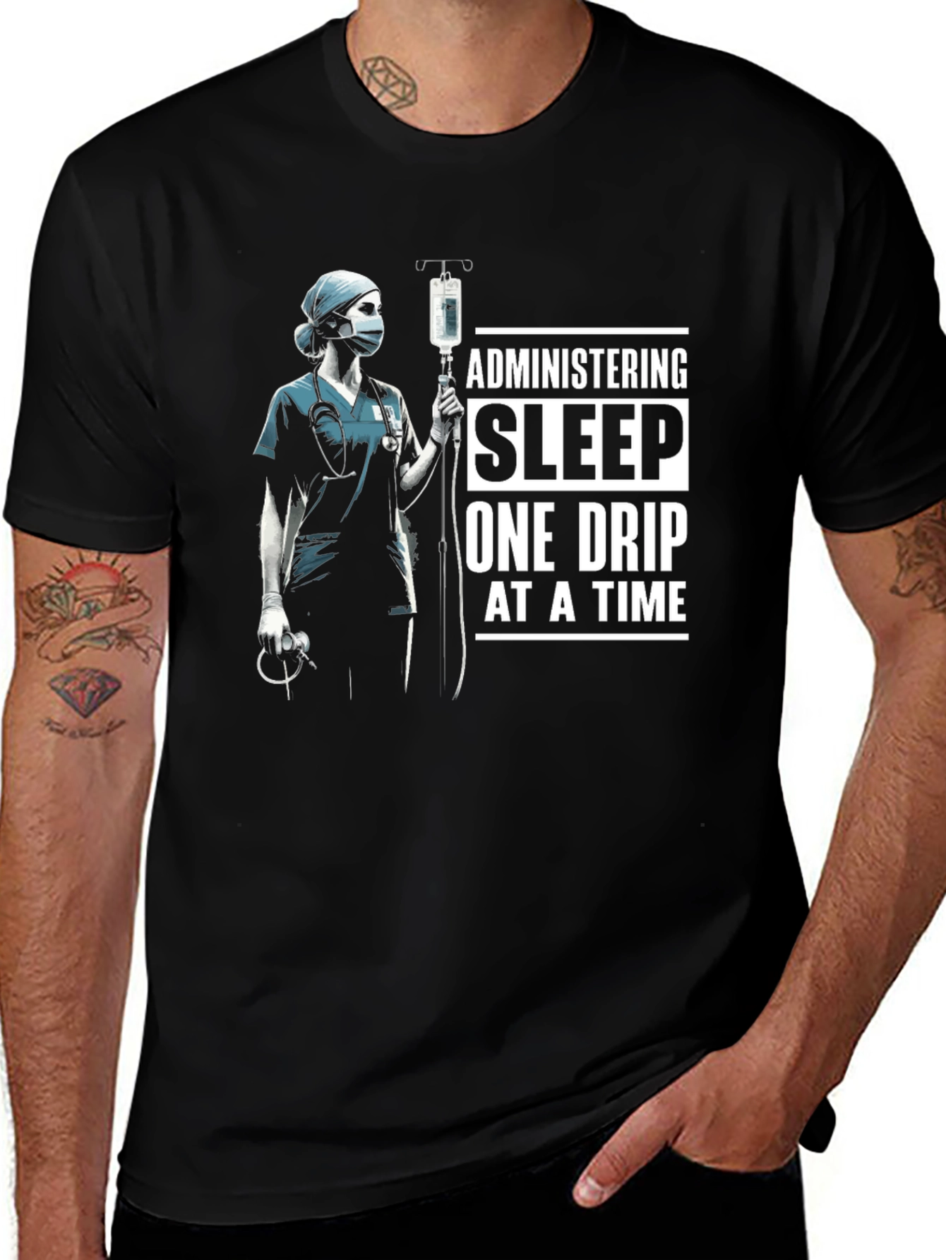 Administering Sleep T-Shirt - Nurse Medical Tee