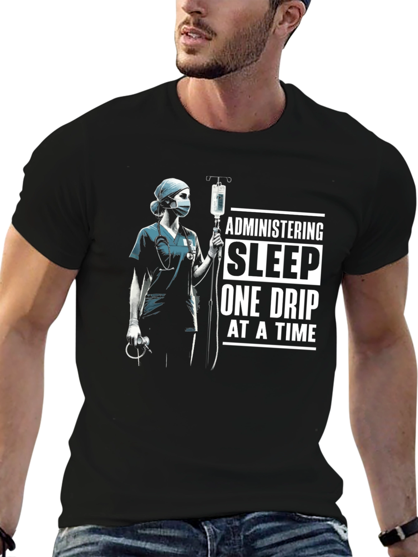 Administering Sleep T-Shirt - Nurse Medical Tee