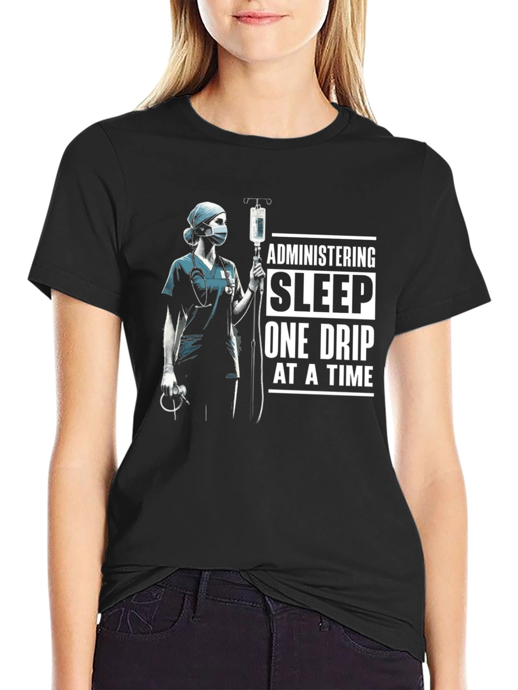 Administering Sleep T-Shirt - Nurse Medical Tee