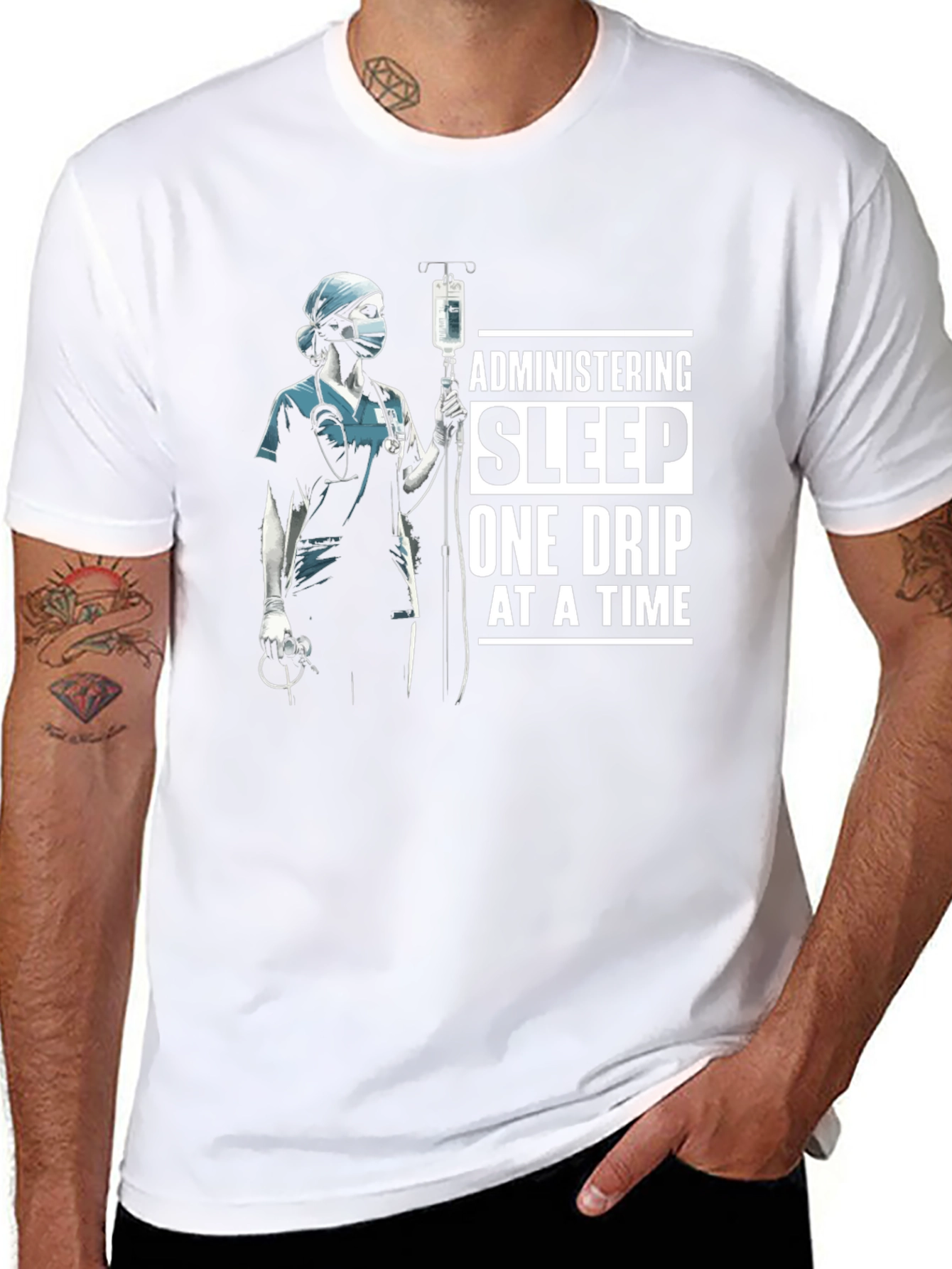 Administering Sleep T-Shirt - Nurse Medical Tee