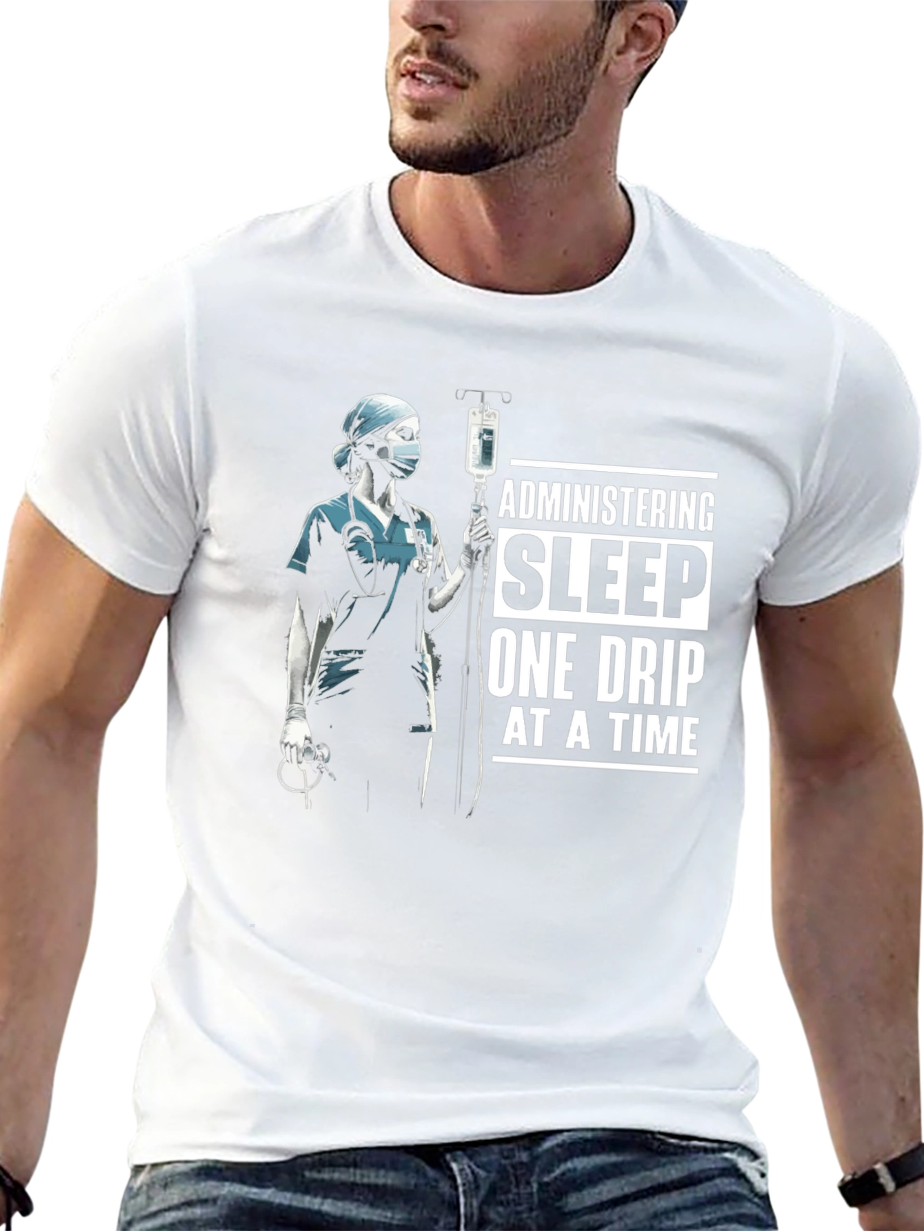 Administering Sleep T-Shirt - Nurse Medical Tee