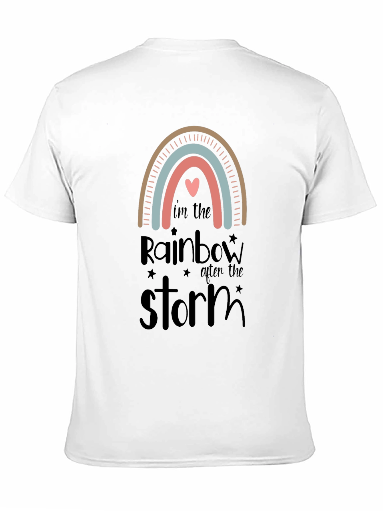 Rainbow After the Storm Black Graphic Tee