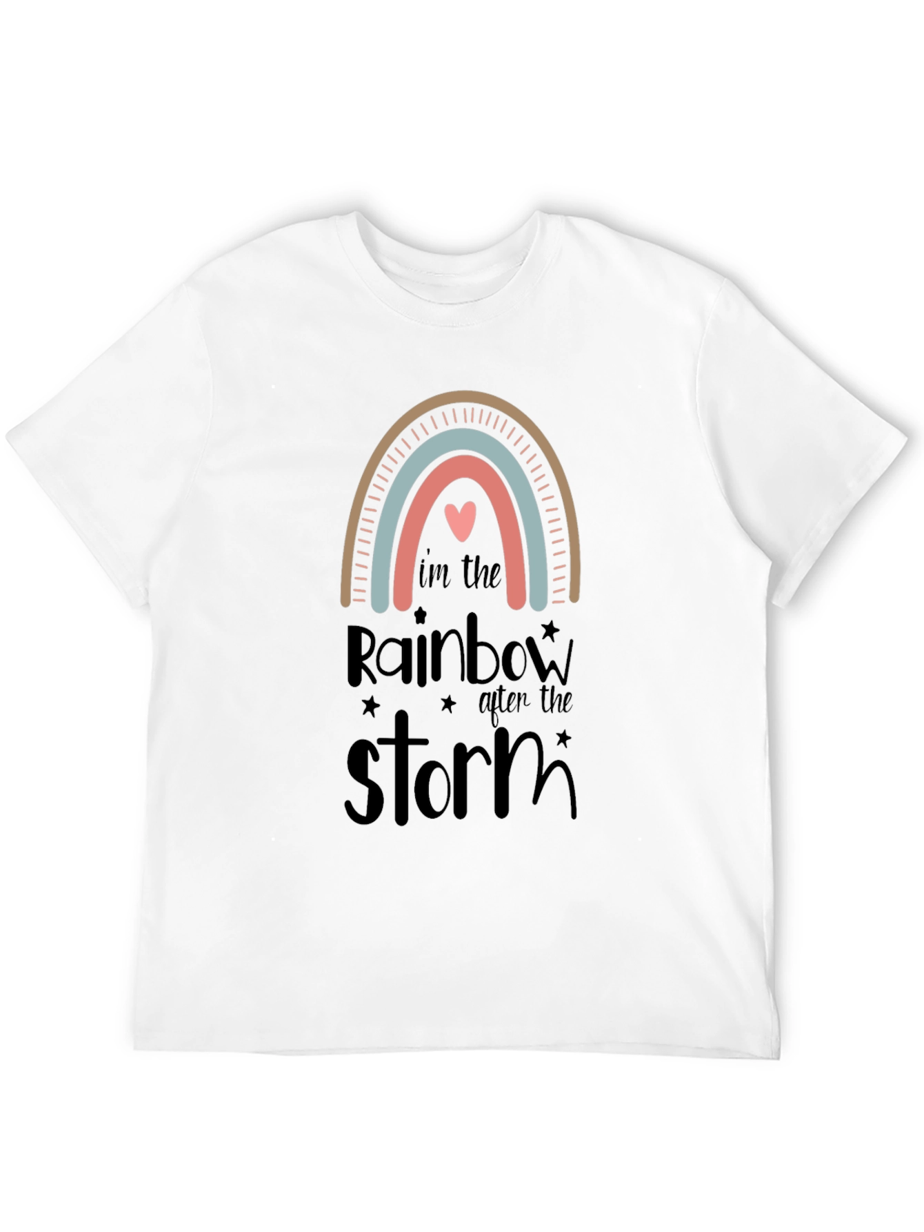Rainbow After the Storm Black Graphic Tee