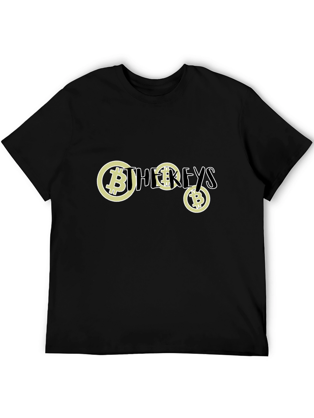 Bitcoin Keys Black T-Shirt - Crypto Fashion
