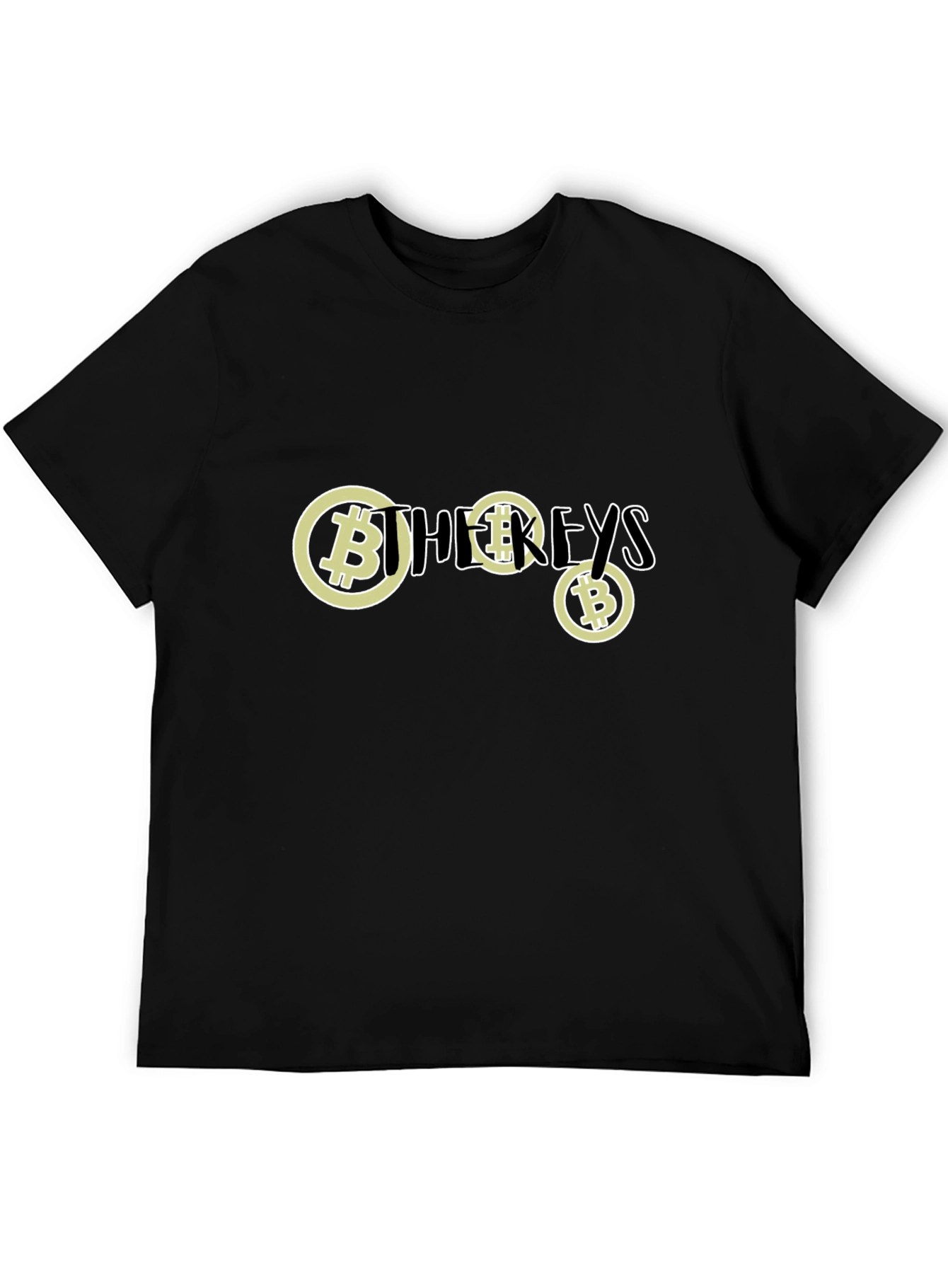 Bitcoin Keys Black T-Shirt - Crypto Fashion
