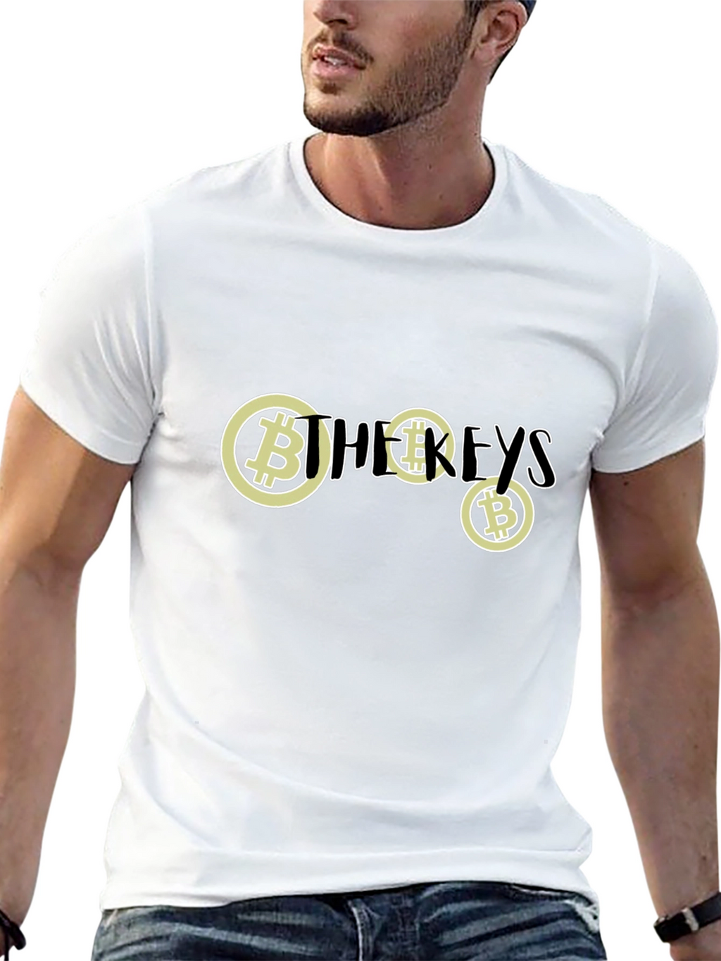 Bitcoin Keys Black T-Shirt - Crypto Fashion