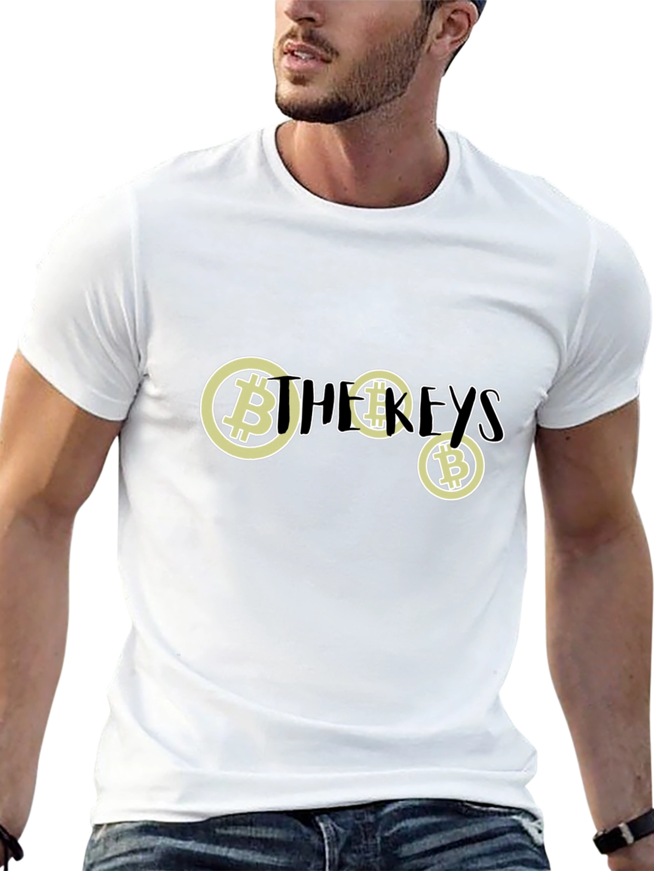Bitcoin Keys Black T-Shirt - Crypto Fashion