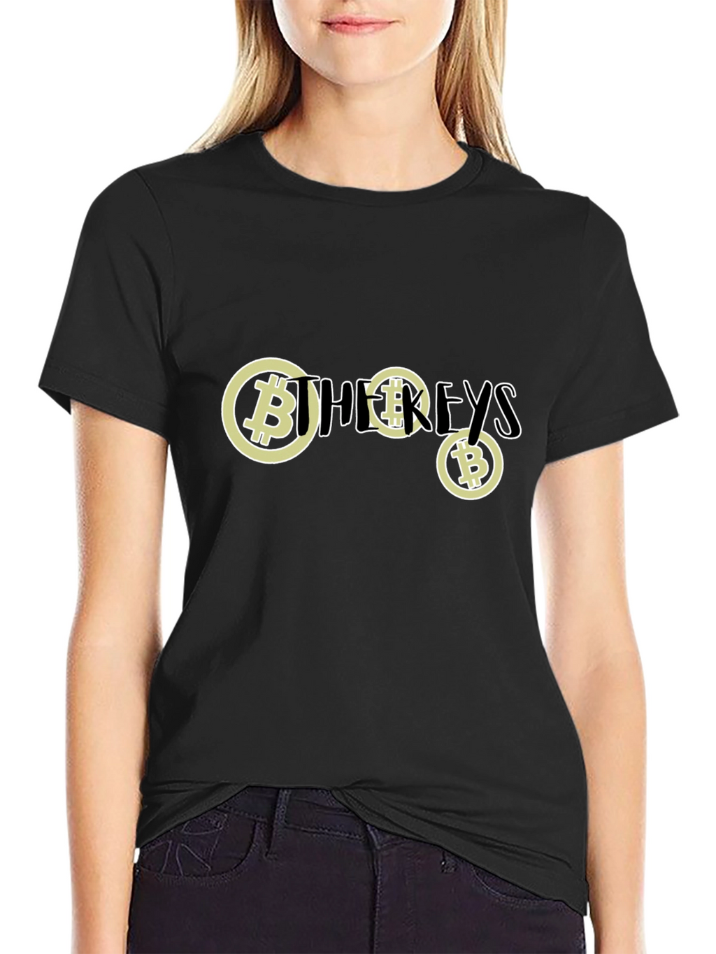 Bitcoin Keys Black T-Shirt - Crypto Fashion
