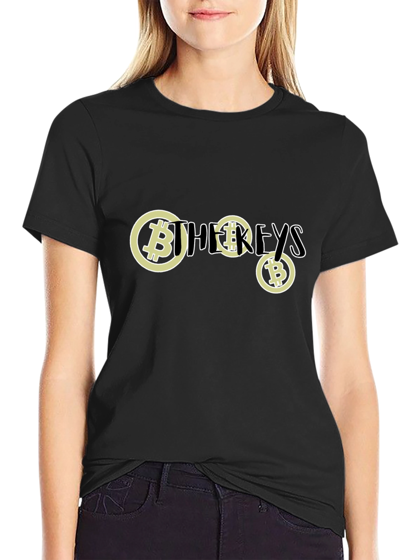 Bitcoin Keys Black T-Shirt - Crypto Fashion