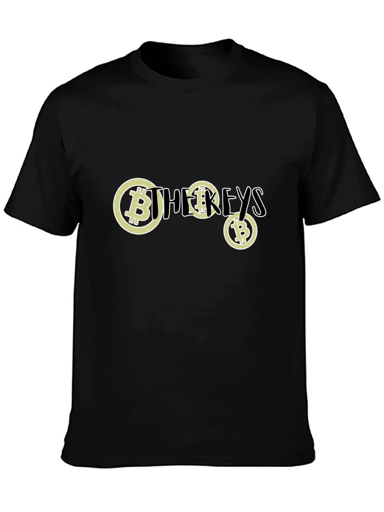 Bitcoin Keys Black T-Shirt - Crypto Fashion