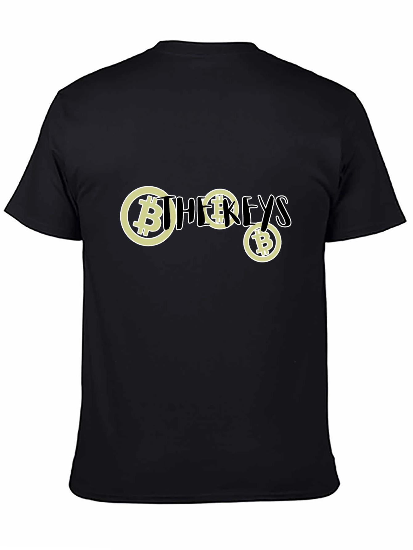 Bitcoin Keys Black T-Shirt - Crypto Fashion