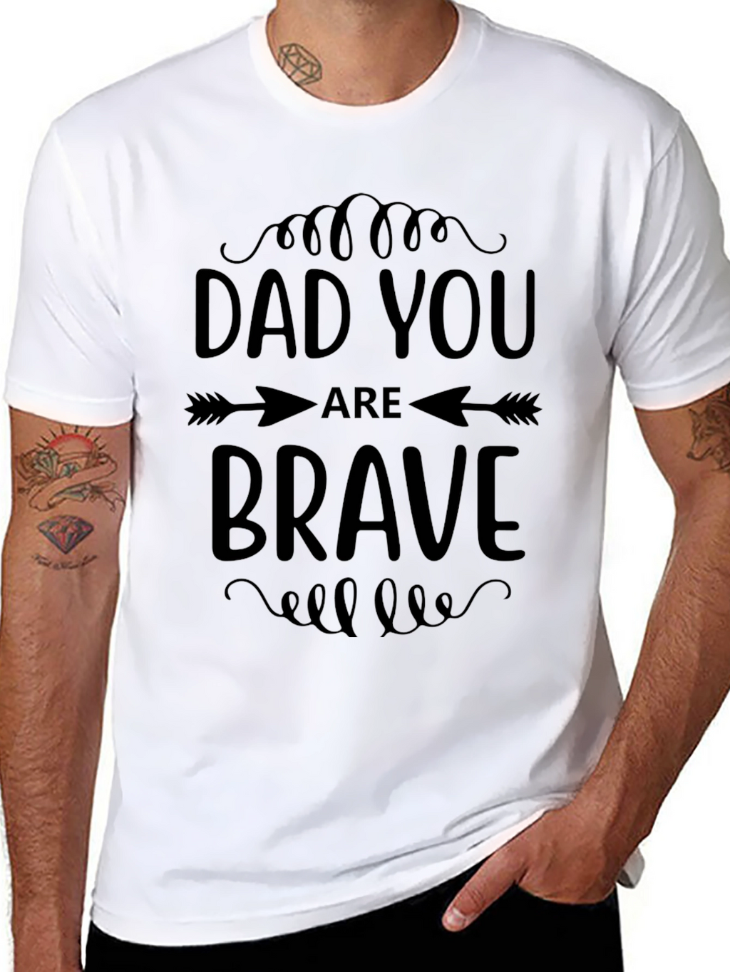 Dad You Are Brave Graphic Tee Shirt