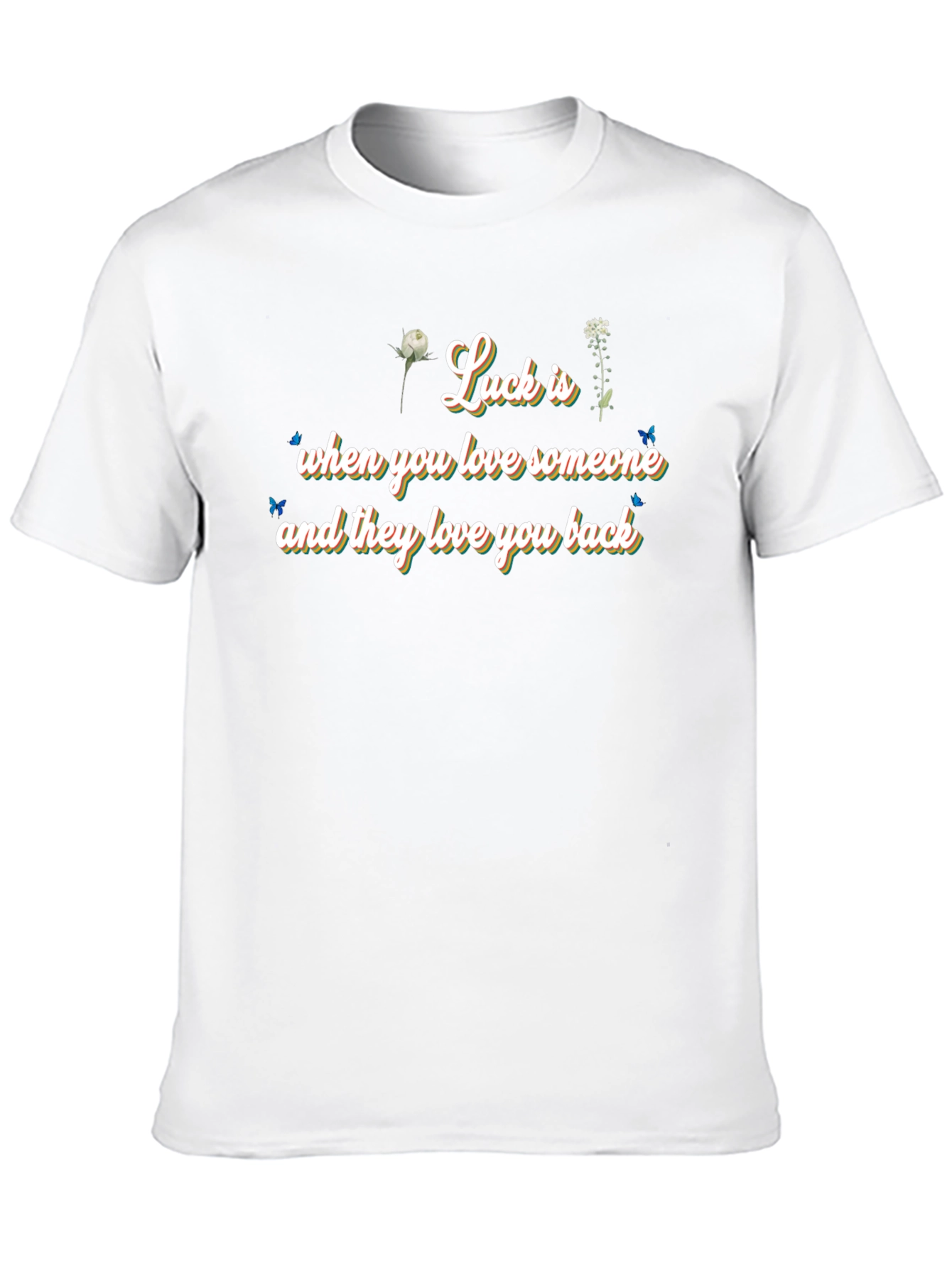 Luck Is Love - Black Graphic Tee