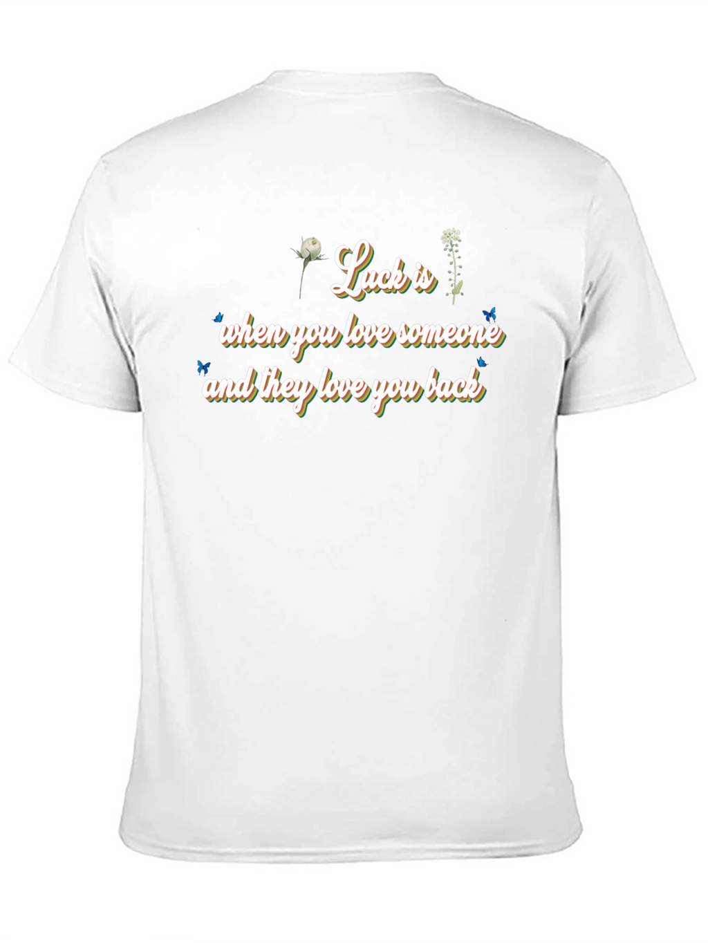 Luck Is Love - Black Graphic Tee