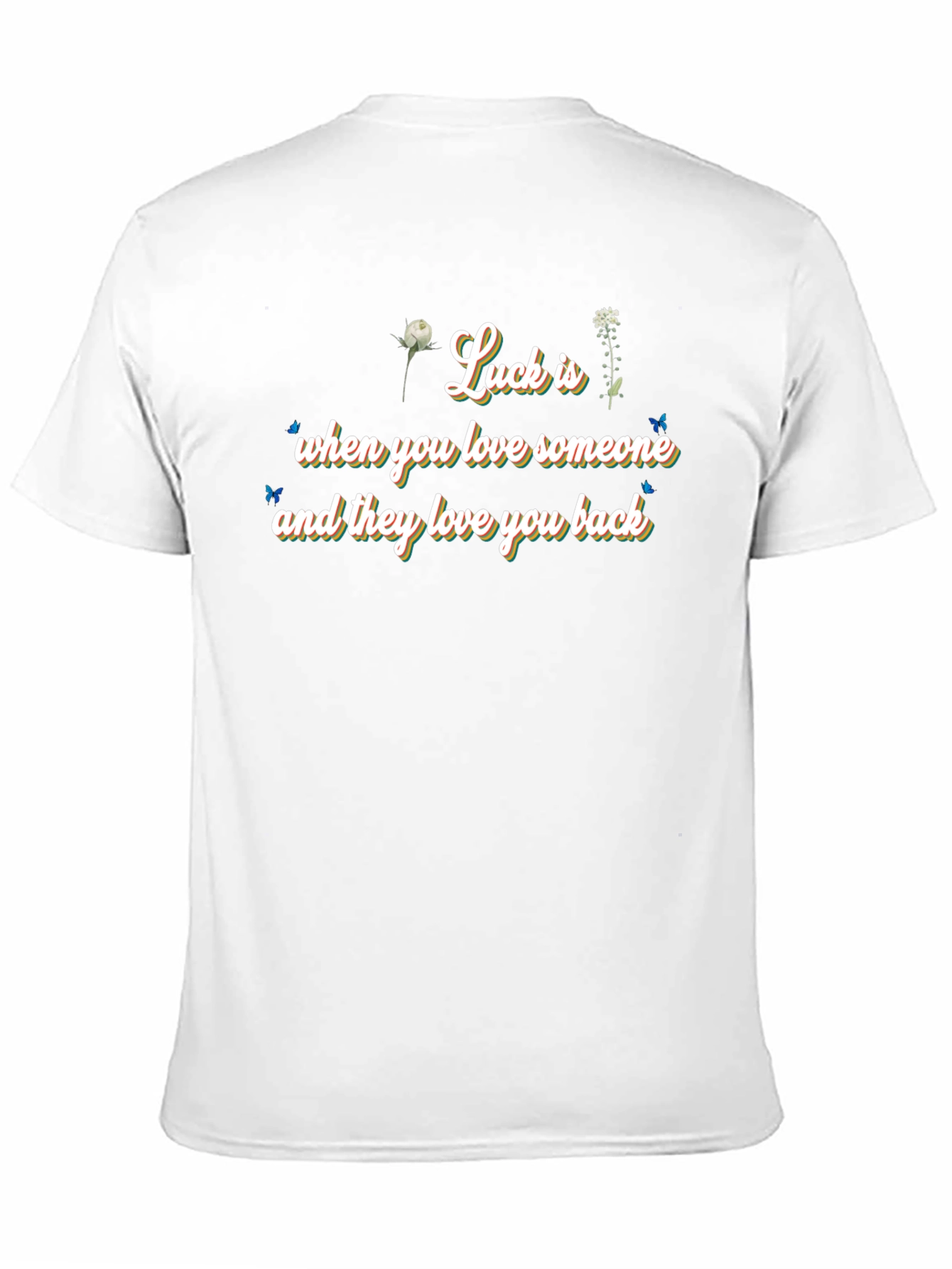 Luck Is Love - Black Graphic Tee