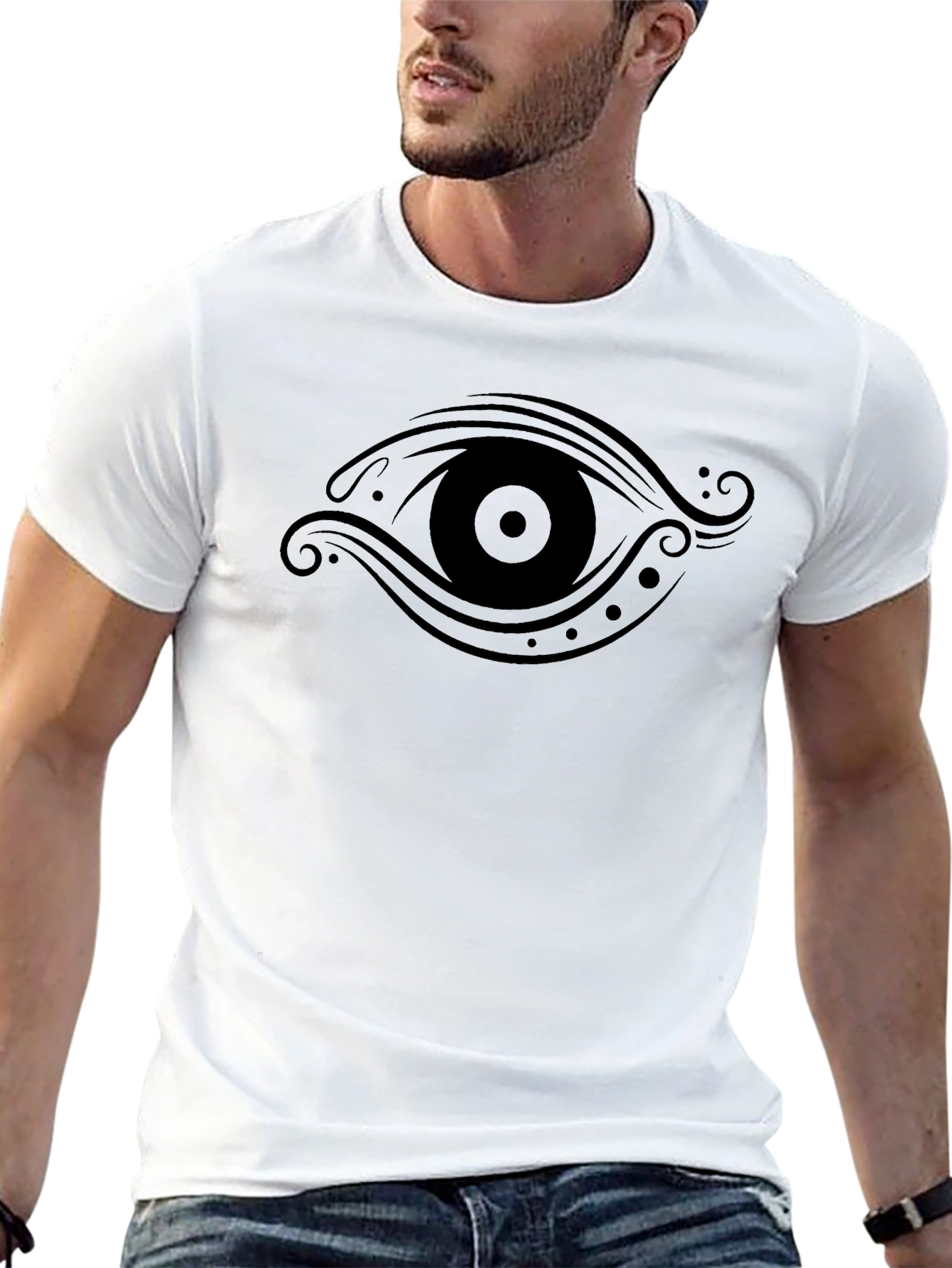 Eye Graphic Black T-Shirt - Stylish & Unique Design