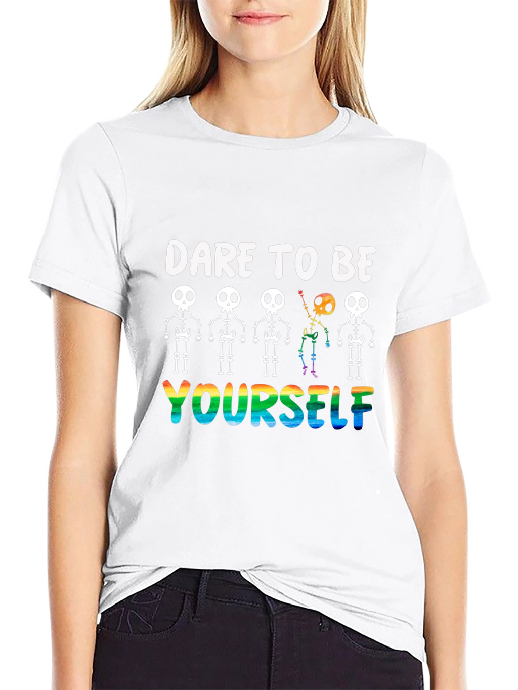 Dare to Be Yourself Skeleton Pride T-Shirt