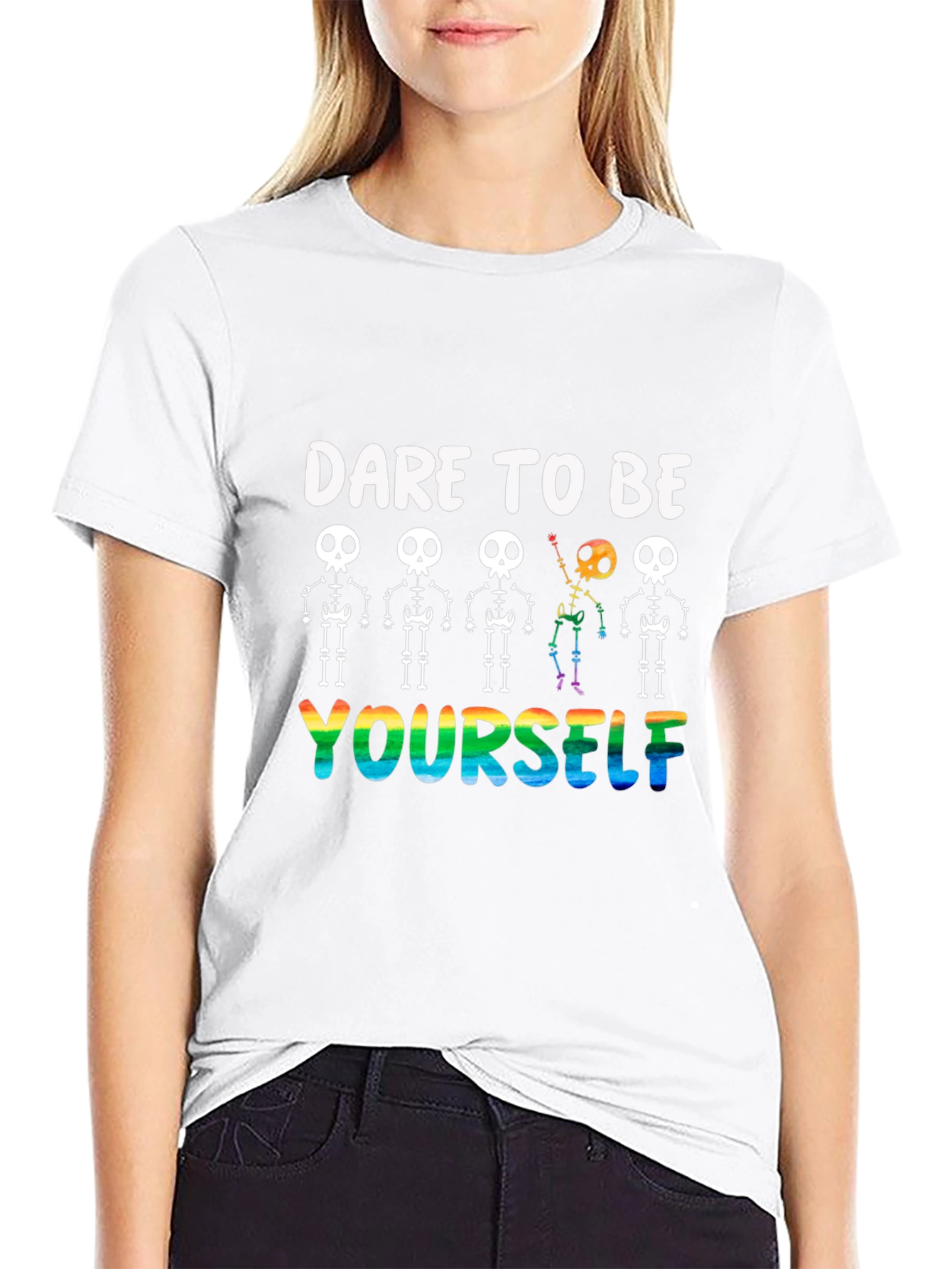 Dare to Be Yourself Skeleton Pride T-Shirt