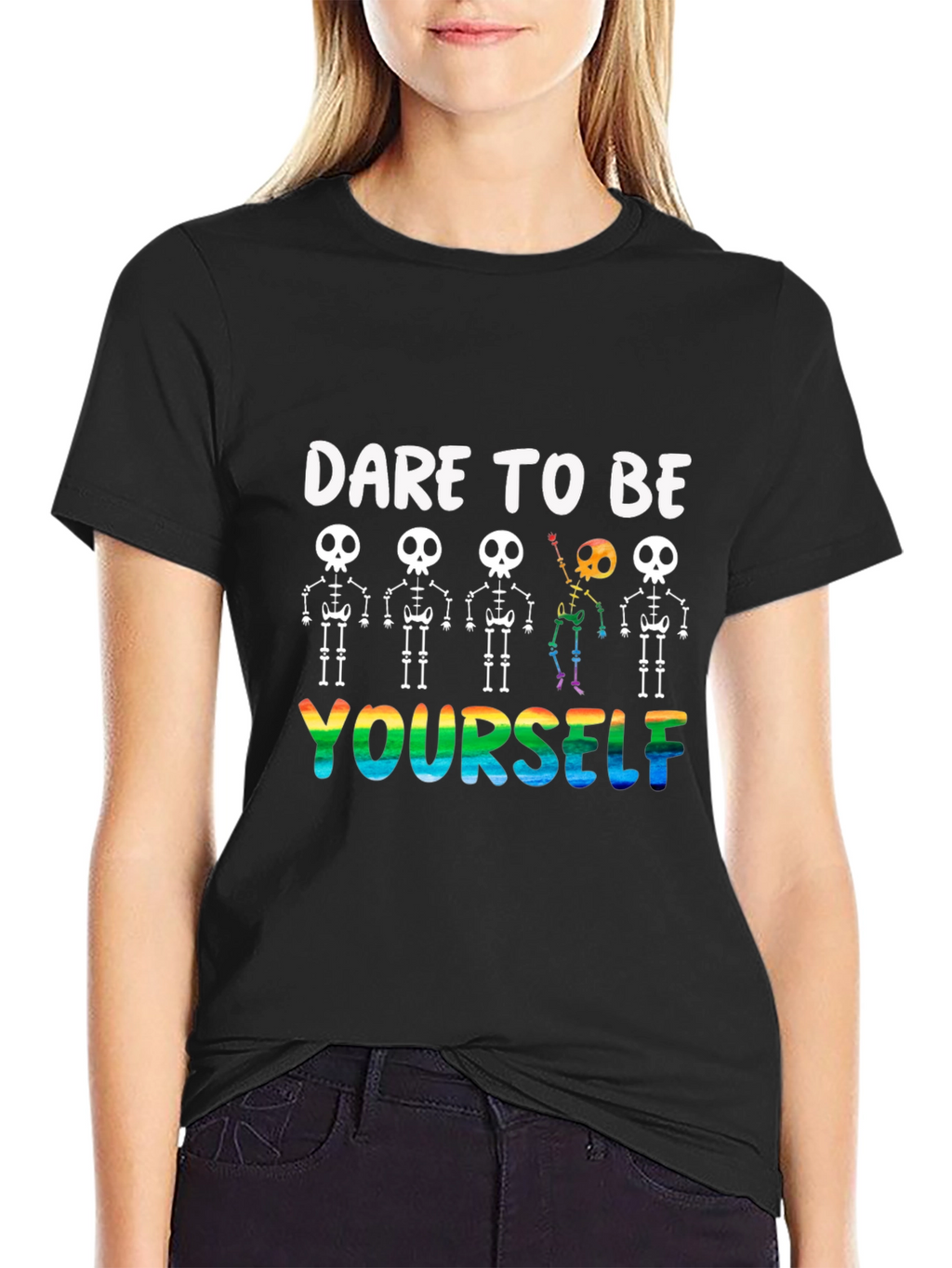 Dare to Be Yourself Skeleton Pride T-Shirt