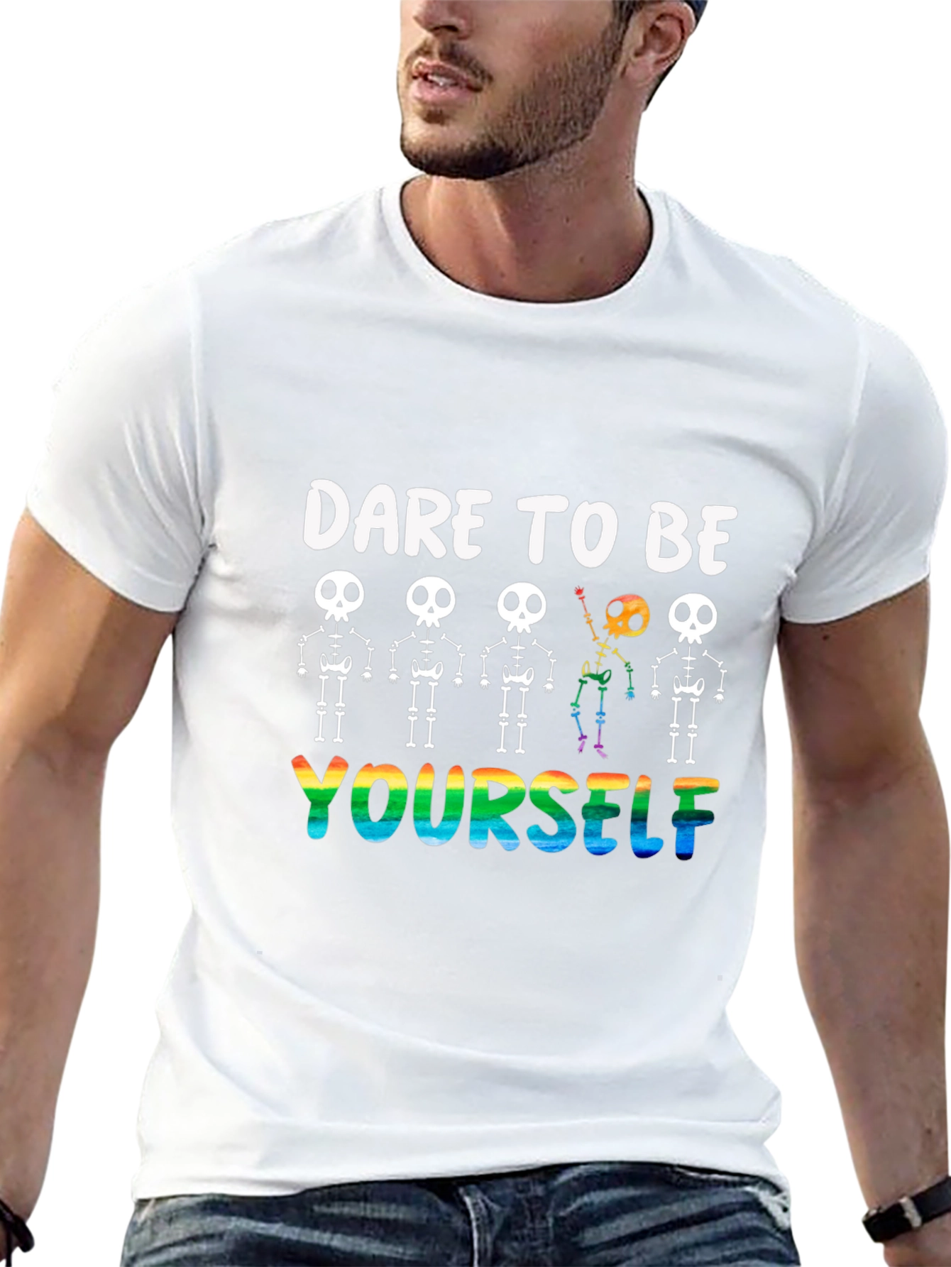 Dare to Be Yourself Skeleton Pride T-Shirt