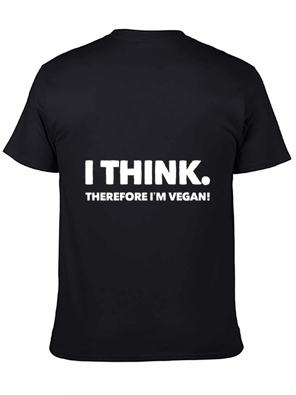 I Think Therefore Im Vegan Black Tee