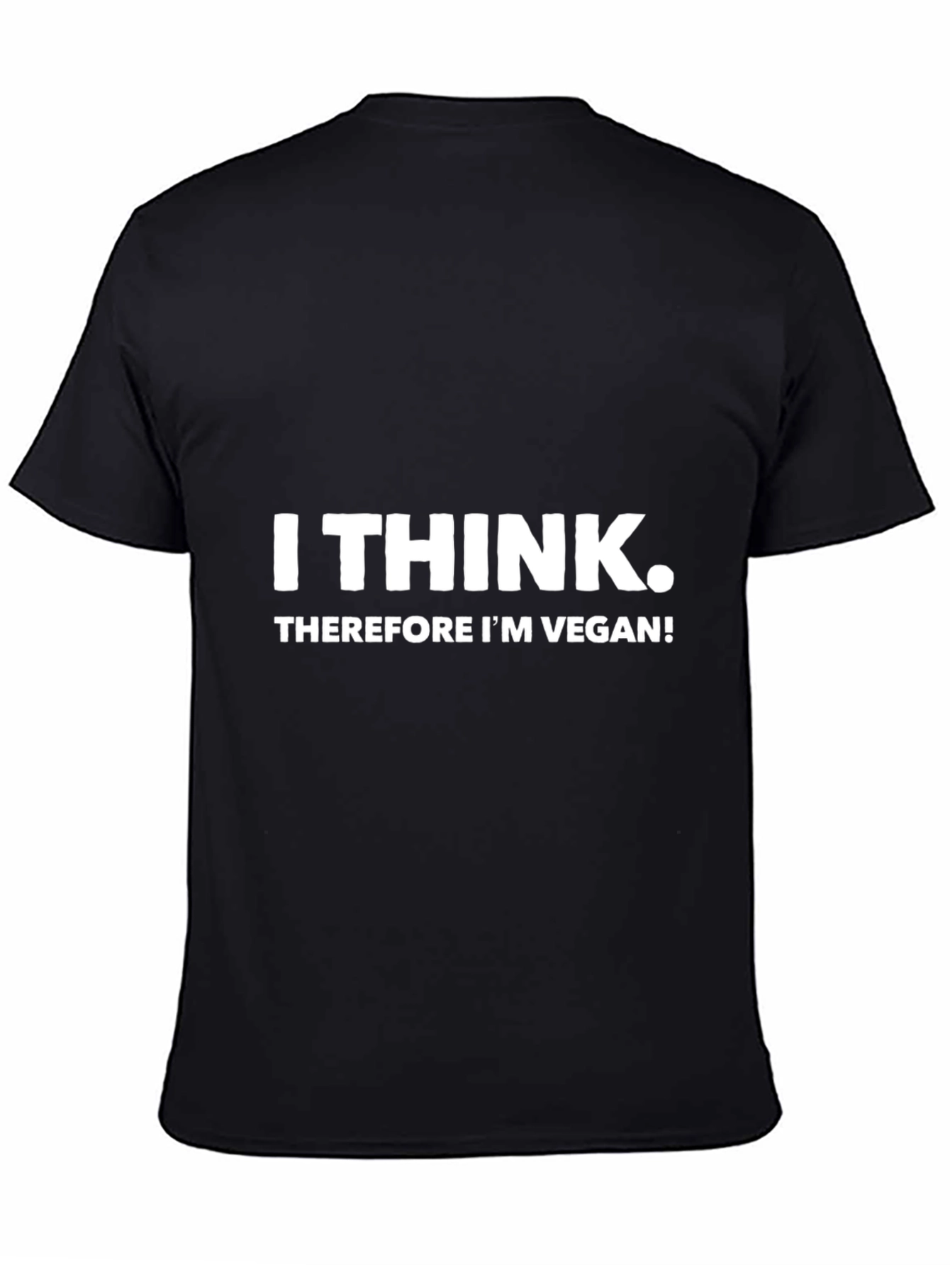 I Think Therefore Im Vegan Black Tee