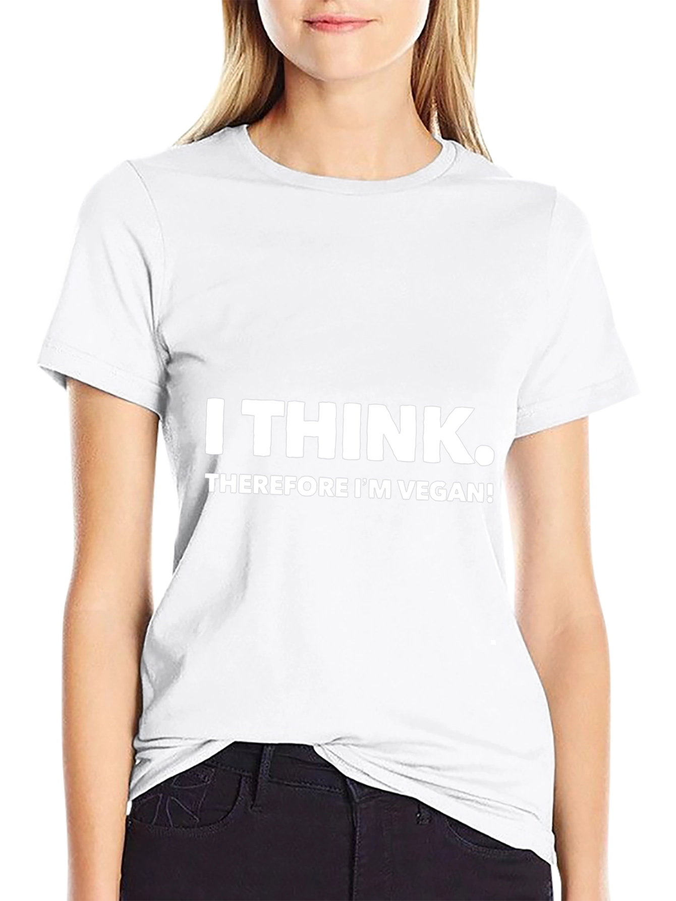 I Think Therefore Im Vegan Black Tee