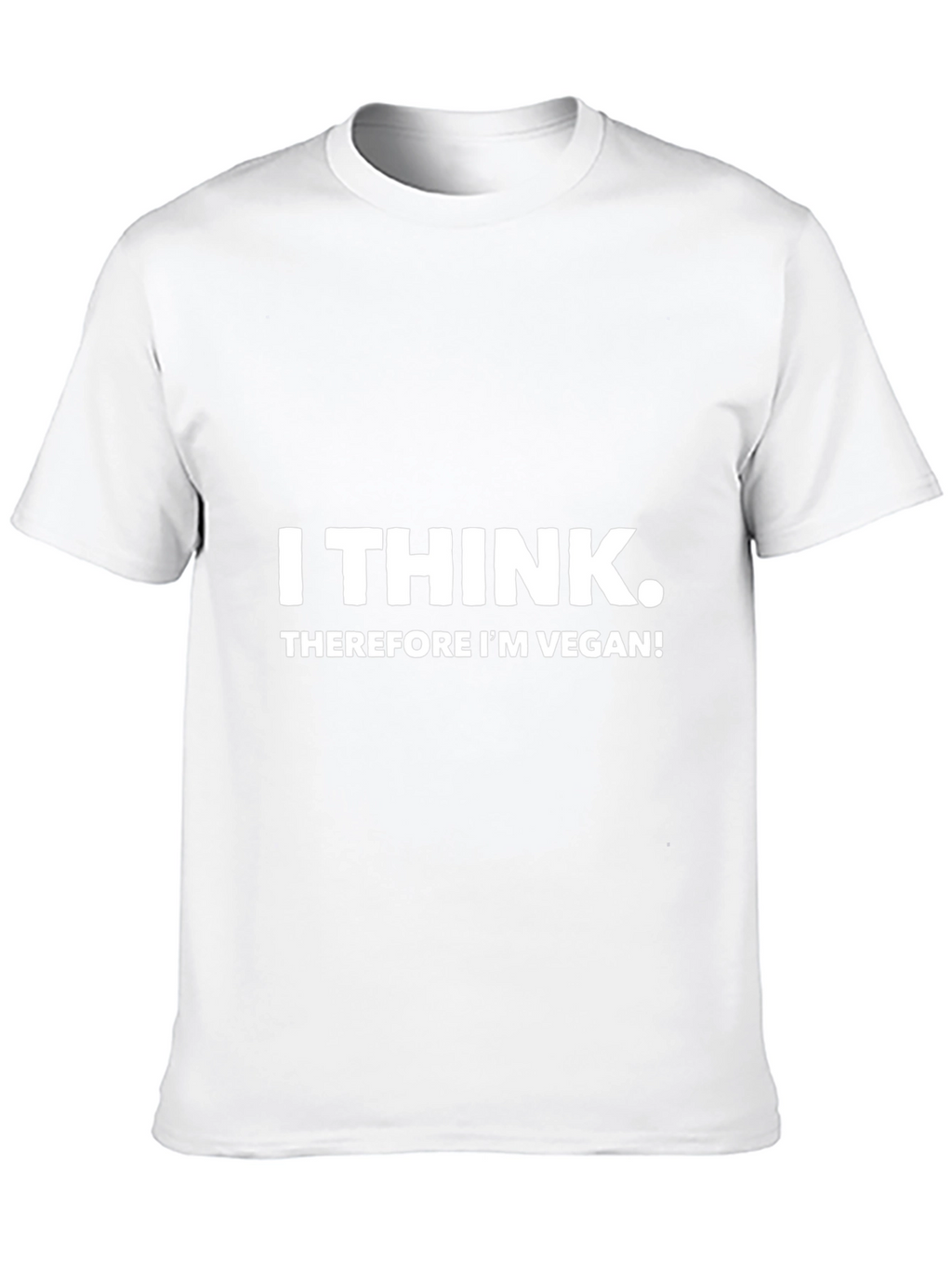 I Think Therefore Im Vegan Black Tee