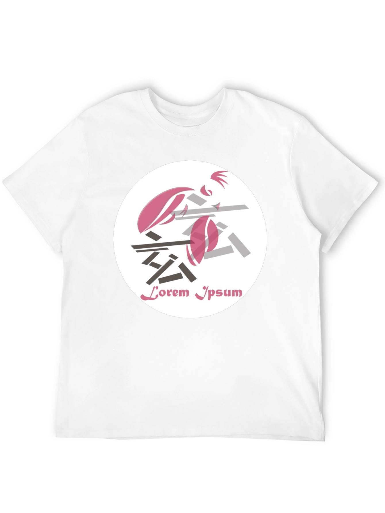 Abstract Graphic Print T-Shirt - Black