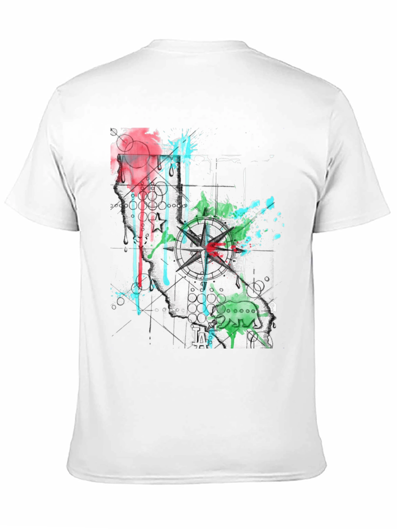 California Compass Graphic T-Shirt