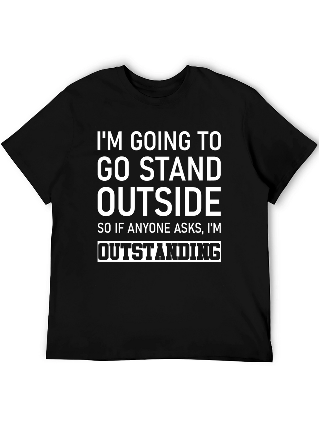 Funny Sarcastic Graphic T-Shirt: Outstanding Joke Tee