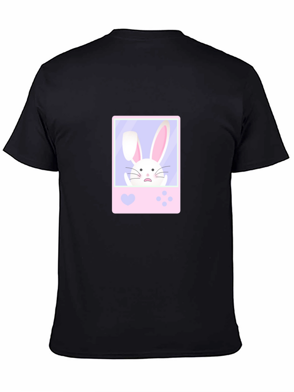 Cute Bunny Game Black T-Shirt