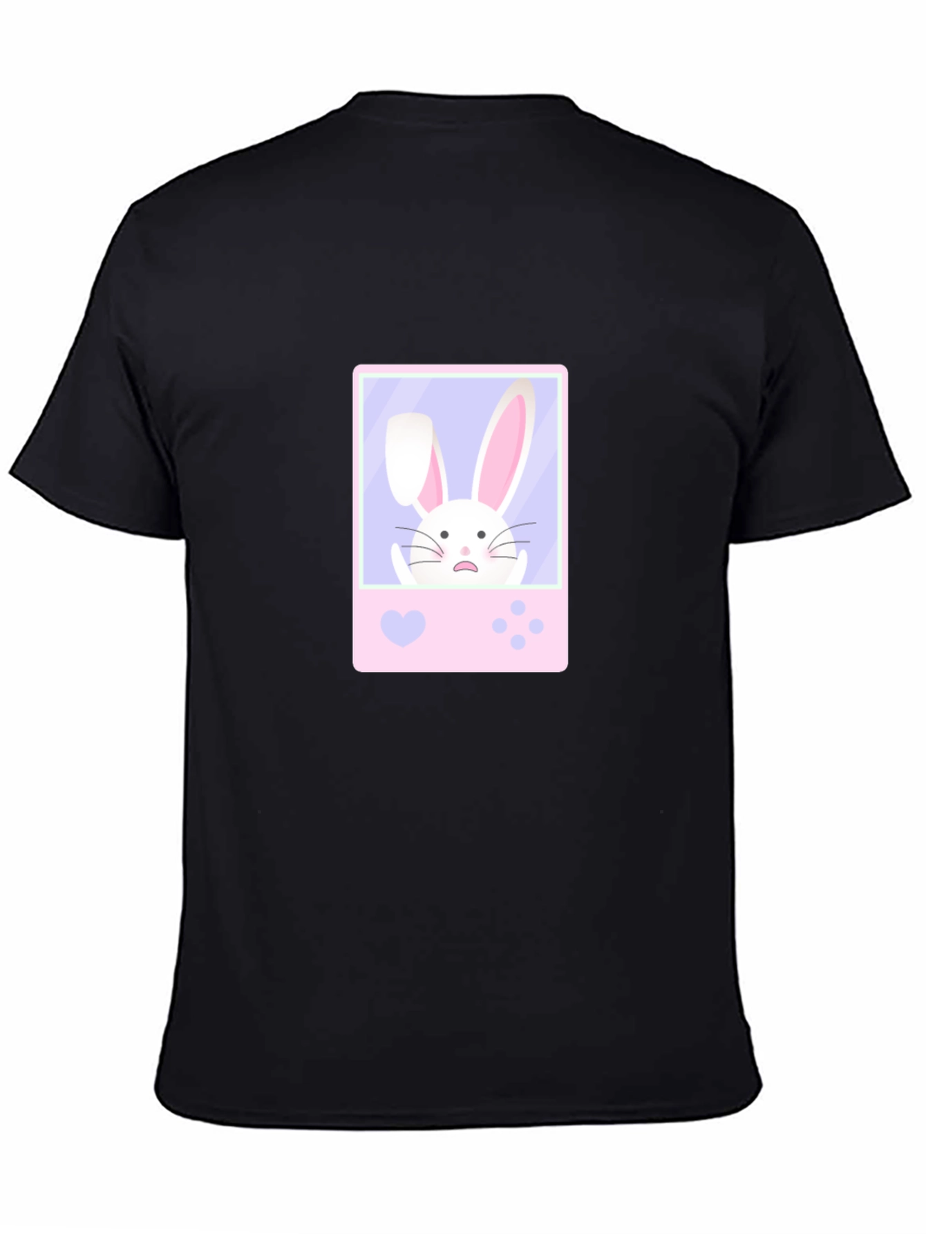 Cute Bunny Game Black T-Shirt