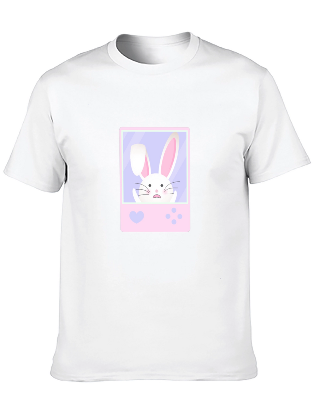 Cute Bunny Game Black T-Shirt