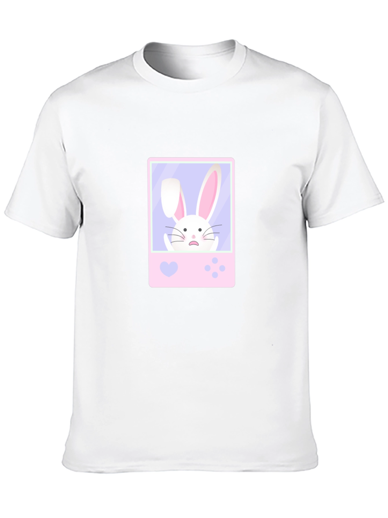 Cute Bunny Game Black T-Shirt