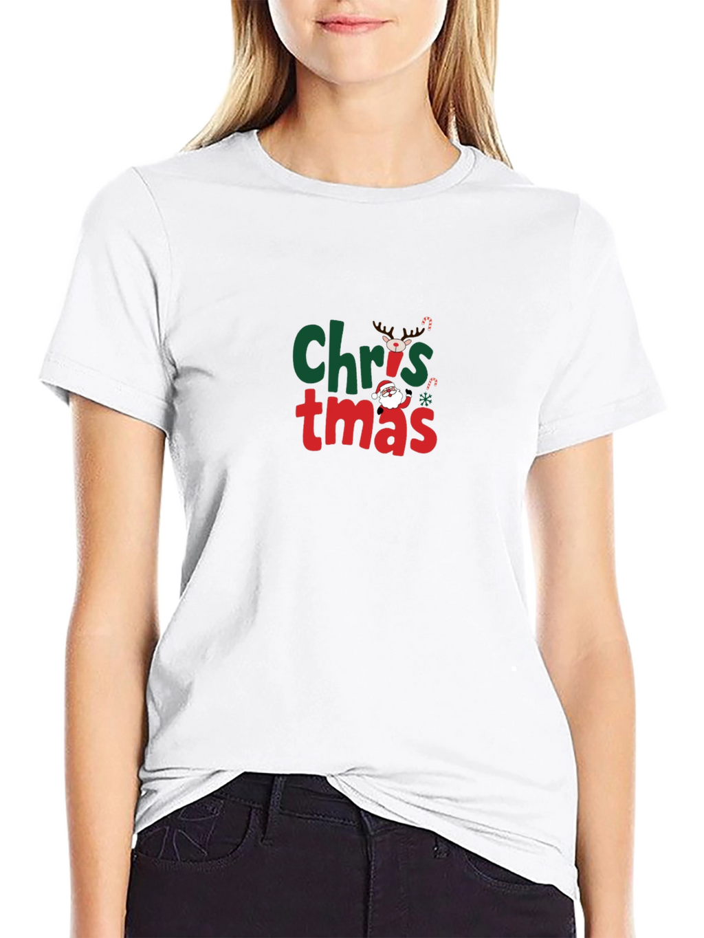 Christmas Graphic T-Shirt - Black