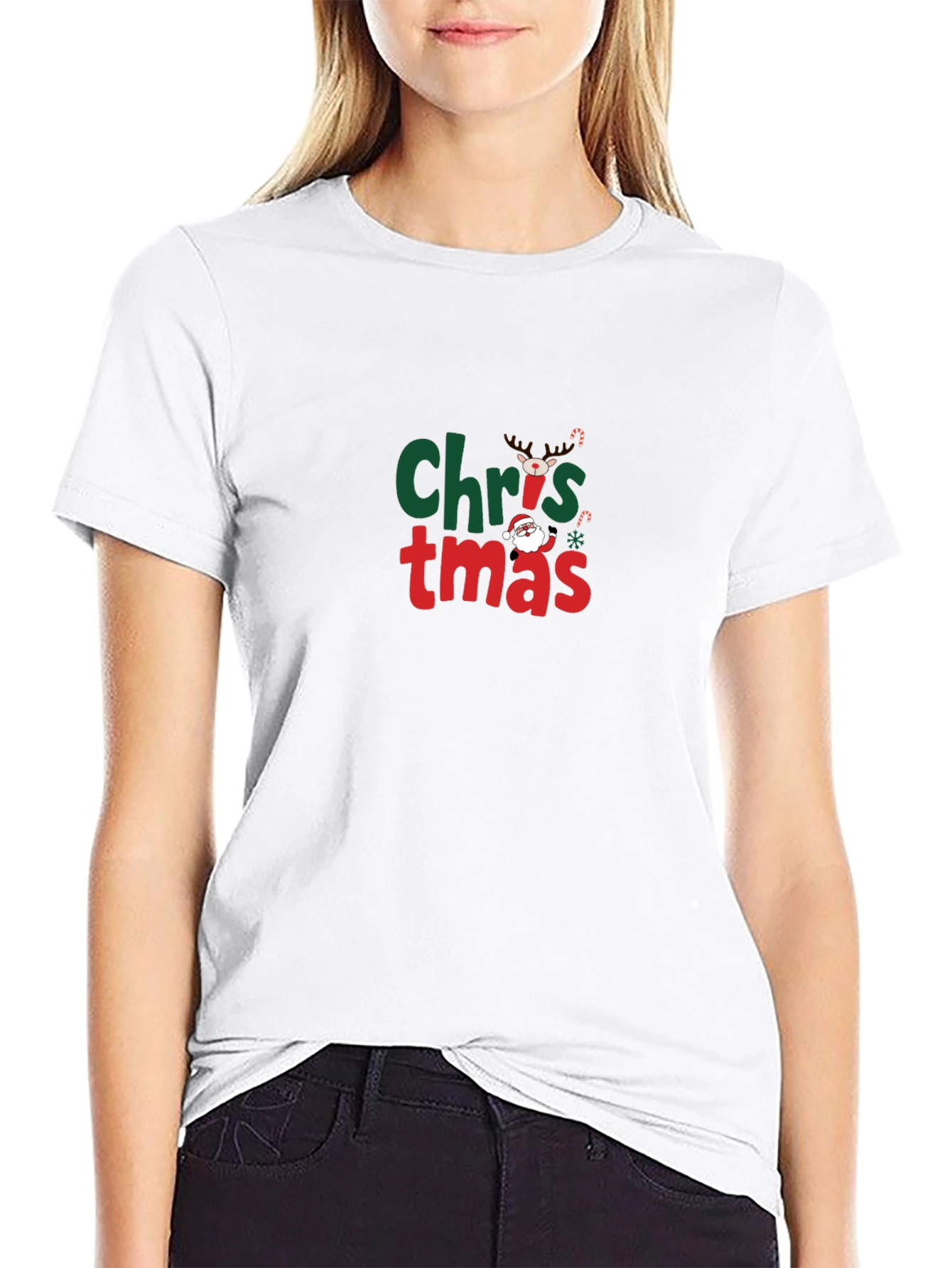 Christmas Graphic T-Shirt - Black