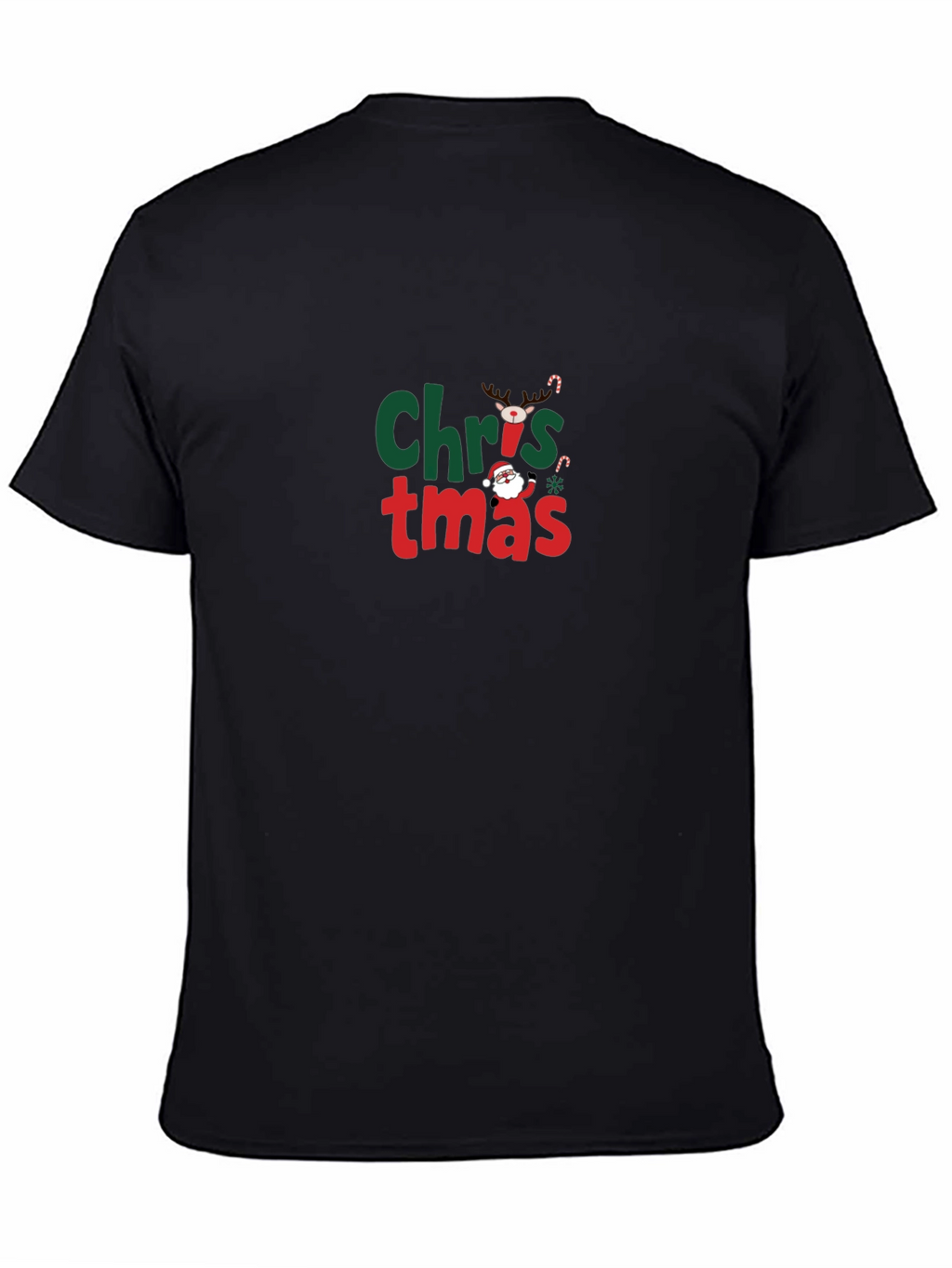 Christmas Graphic T-Shirt - Black